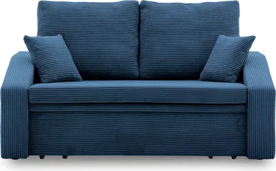 Produktbild von Sofa mit schlaffunktion DORMA 148x86cm,  Komfortables Sofa mit Bettkasten, Dunkelblau