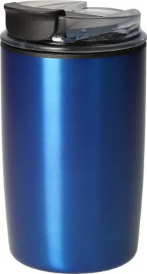 Produktbild von Kaffeebecher 'Arabica' 300 ml - doppelwandiger Kaffeebecher to go aus Edelstahl und Kunststoff - blau