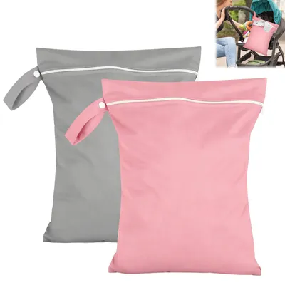 Productafbeelding van Waterdichte zakken - Wasmandjes - 2 stuks - 40 x 30 cm