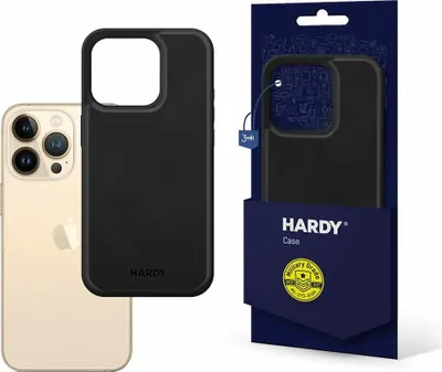 Produktbild von 3mk Schutzhülle HARDY Silky Leather MagCase Schwarz Case Cover für iPhone 13 Pro Max kompatibel mit MagSafe