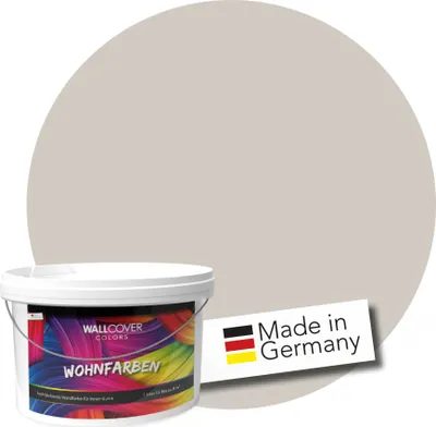 Produktbild von WALLCOVER Wandfarbe Greige Hochdeckend Klasse 1 Matt 2,5L für 20 m²