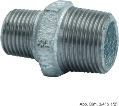 Produktbild von Reduktionsnippel verzinkt, Nr. 245, 1/2" x 1/4"