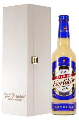 Produktbild von Rendezvous Eierlikör -vollmundig- mit Geschenk-Holzkiste