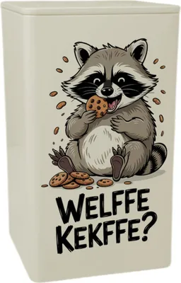 Produktbild von Verfressener Waschbär - Welffe Kekffe Dose 900ml