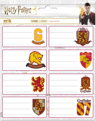 Zdjęcie produktu dla Harry Potter Gryffindor Adhesive labels