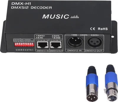 Zdjęcie produktu dla Sober Bars8A 4-kanałowy dekoder DMX 512, regulowany sterownik LED do ściemniania RGB dla barów, hoteli