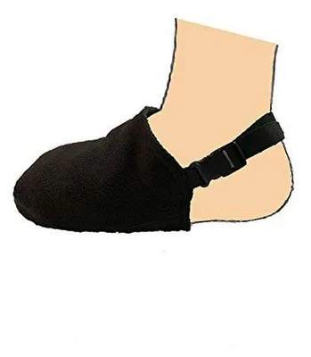 Productafbeelding van Gipsbeschermer Sok - Wandelbracehoes - Ten warm houden - Gespsluiting geen klittenband - 18 x 10 x 4 cm - Zwart
