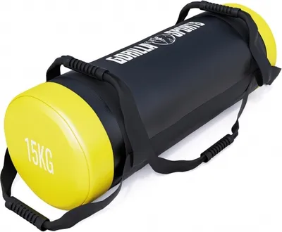 Produktbild von GORILLA SPORTS® Fitness Power Bag - 15 kg, Rutschfeste Griffe, Gefüllt, Kunstleder - Gewichtssack, Sandbag, Corebag, Sandsäcke, Gewichte für Training, Workout, Crossfit, Gym