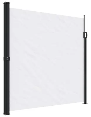 Produktbild von vidaXL Seitenmarkise Ausziehbar Weiß 200x500 cm