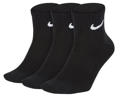 Productafbeelding van Nike - "Everyday" enkelsokken voor heren/dames, uniseks, lichtgewicht (3-pack), model SX544 (maat 42 EU - 47 EU), kleur: zwart