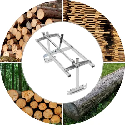 Image de Moulin à chaîne, construction en aluminium, compatible avec les rails 14-36 pouces, épaisseur réglable 1/2-12 pouces, largeur maximale 31,5 pouces