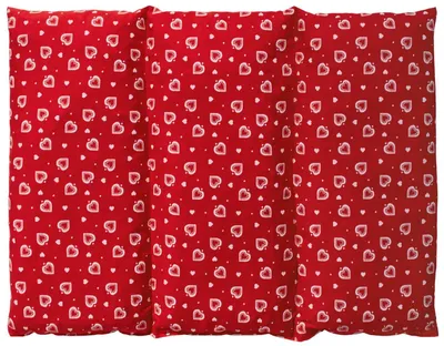 Produktbild von GIRAFFENLAND Leinsamenkissen groß 40x30cm - 3-Kammer - Herzen-rot - Wärmekissen - Körnerkissen