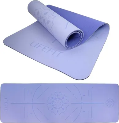 Productafbeelding van LIFEFIT® yogamat RELAX DUO, 183x58x0,6 cm, blauw