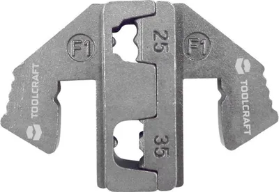 Produktbild von TOOLCRAFT PLE-0F1 Crimp-Einsätze Aderendhülsen Quetschbereich: 25 bis 35 mm² Passend für Marke (Zangen): TOOLCRAFT PZ-5