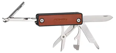 Produktbild von Roxon M4 Mini Pocket Multitool schwarz/braun