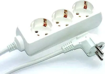 Produktbild von e+p E 51 3AC-Ausgänge 1.5m Weiß Verlängerungskabel (E 51)