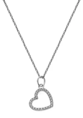 Immagine prodotto di Collana in argento con cuore e zirconi Silver Whisper SWP004 ( Collana, ciondolo)