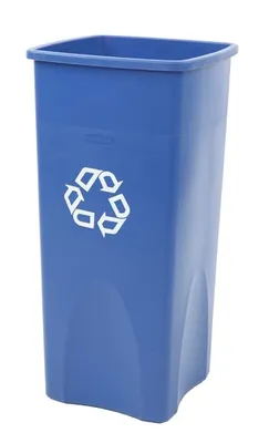 Produktbild von Untouchable Container, 87 Liter, Rubbermaid, Blau, Recyclingsymbol