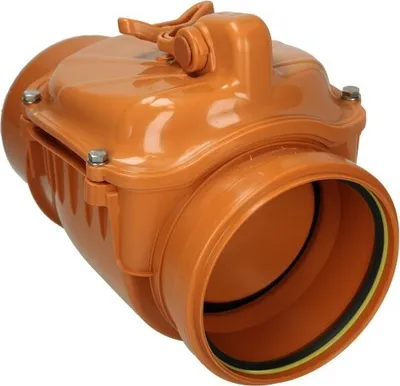 Produktbild von airfit Rückstauklappe DN 160, rotbraunmit zusätzlichem Handverschluss