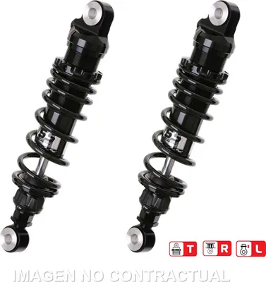Produktbild von Federbein Z362-Serie Stereo hinten Black Edition passend für Harley Davidson XL 883 N, XL 1200 X Sportster RZ362-290TRL-15-B