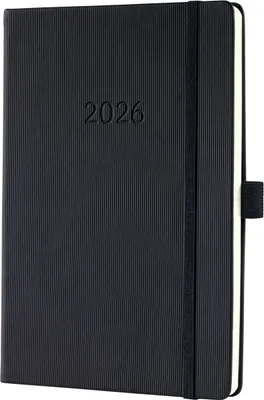 Produktbild von sigel Buchkalender Conceptum 2026 ca. DIN A5 schwarz