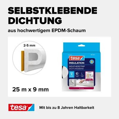 Productafbeelding van TESA P-Profiel, 25 meter, Okno