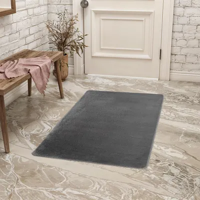 Immagine prodotto di Carpetsale24 Tappeto Lavabile a Pelo Corto Antiscivolo e Morbido Design Moderno Unito per Soggiorno e Camera da Letto, Dimensioni: 60x100 cm