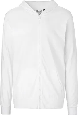 Obrázek produktu pro Neutral O62301 | Uni mikina s kapucí a zipem - barva: bílá - velikost: 3XL