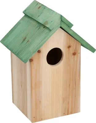 Produktbild von Lifetime Garden Vogelhaus - Holz - 24 x 18 x 14 cm - grunes Dach