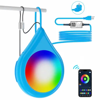 Produktbild von IP68 wasserdichte Unterwasserleuchte mit Farbwechselfunktion, Schwimmbad-Untergrundbeckenleuchte mit LED-Licht, steuerbar per APP