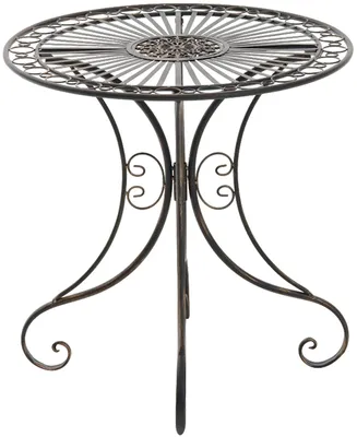 Produktbild von CLP Gartentisch Hari Bistrotisch aus Eisen im Jugendstil für Balkon & Terrasse bronze