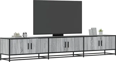 Image de vidaXL Armoire TV Gris Sonoma 240x35x41 cm Bois composite