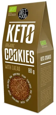 CIASTKA KAKAOWE KETO BIO 80 g - DIET-FOOD