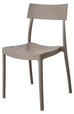 Immagine prodotto di Sedia da giardino moderna in polipropilene, color taupe
