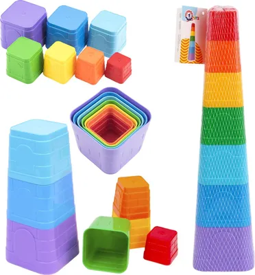 Produktbild von TECHNOK Pyramide - Lernspielzeug für Kinder TEH4654 04654