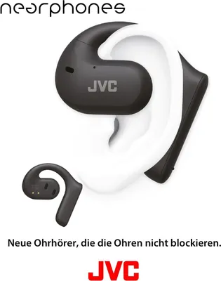 Produktbild von True Wireless Earbuds, Open Ear Design, IPX4, Mikrofon-Muting, 17 Std. Laufzeit, BT 5.1, (Schwarz)