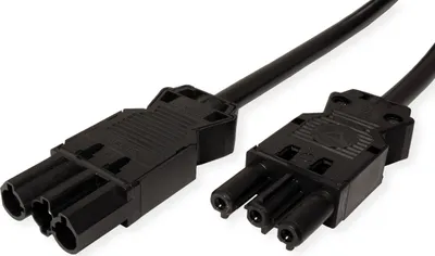 Immagine prodotto di Prolunga per dispositivi BACHMANN GST18-3, spina/accoppiamento, senza alogeni, nero, 0,3 m