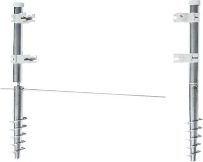 Obrázok produktu pre Skrutkovacia zemná kotva antracitová, šírka 65 cm, 2 ks