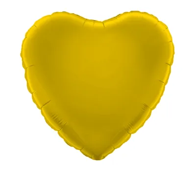 Image de Ballon en plastique Cœur, jaune, env. 45 cm