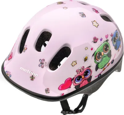 Immagine prodotto di Casco di sicurezza Meteor, casco per bambini, casco da bicicletta, pattini a rotelle, casco KS06 casco da bicicletta per bambini, taglia S 48-52 cm Piccolo gufo