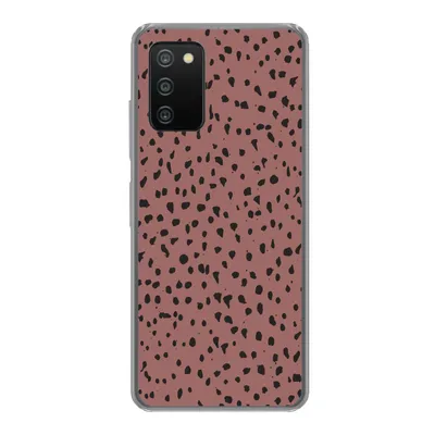 Produktbild von MuchoWow® Handyhülle Schutzhülle Hülle für Samsung Galaxy A03s Polka dots - Muster - Schwarz Silikon Softcase Handy Hülle - Schutz