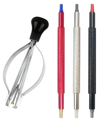 Obrázek produktu pro Nářadí pro opravu hodinek, nerezová ocel, ergonomický design, 2 kusy - 1 sada