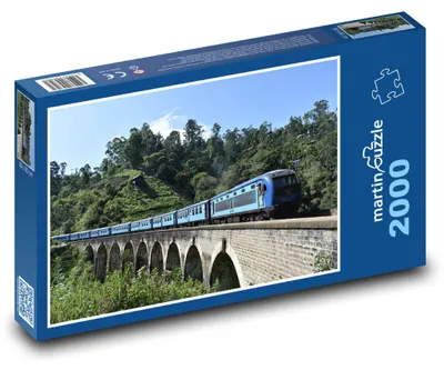 Zdjęcie produktu dla Puzzle 2000 Pociąg w Azjatyckim Krajobrazie - martinpuzzle