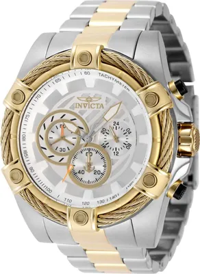 Obrázek produktu pro Invicta OCEAN VOYAGE 49441 Pánské hodinky - Quartz Movement - Nerezová ocel se stříbrným ciferníkem - 52 mm