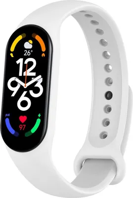 Immagine prodotto di Bracciale di ricambio in silicone per Xiaomi Mi Band 5, 7, 6 NFC, Amazfit Band 5, colore: bianco
