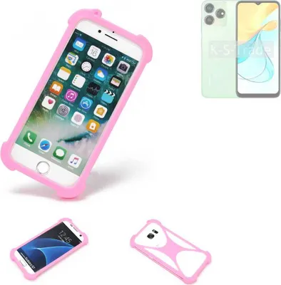 Produktbild von K-S-Trade Handy Hülle kompatibel mit ZTE Axon 50 Lite Schutz Hülle Bumper Silikon Schutz Hülle Cover Case Silikoncase Silikonbumper TPU Softcase