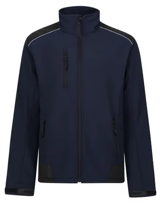 Imagen del producto de Chaqueta de trabajo/softshell para hombre Regatta Sandstorm, modelo FK540 (talla L), color azul marino/