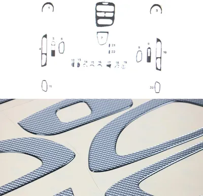 Image de Décoration intérieure Cockpit pour Renault Clio 2012-2019 Carbon Optik 22pcs