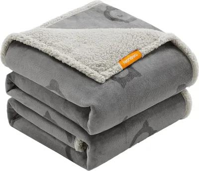 Zdjęcie produktu dla Feandrea Wodoodporny koc dla psa, koc z polaru Sherpa dla bardzo dużych psów i ludzi, kotów, 229 x 203 cm, XXXL, można prać w pralce,