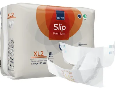 Produktbild von Inkontinenzslip Abena-Slip Premium XL2 Hüfte 110 bis 170 cm(1 Karton: 4 x 21 Stück)>>>>